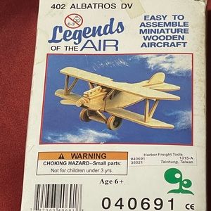 Vintage Wood Airplane Craft Kit